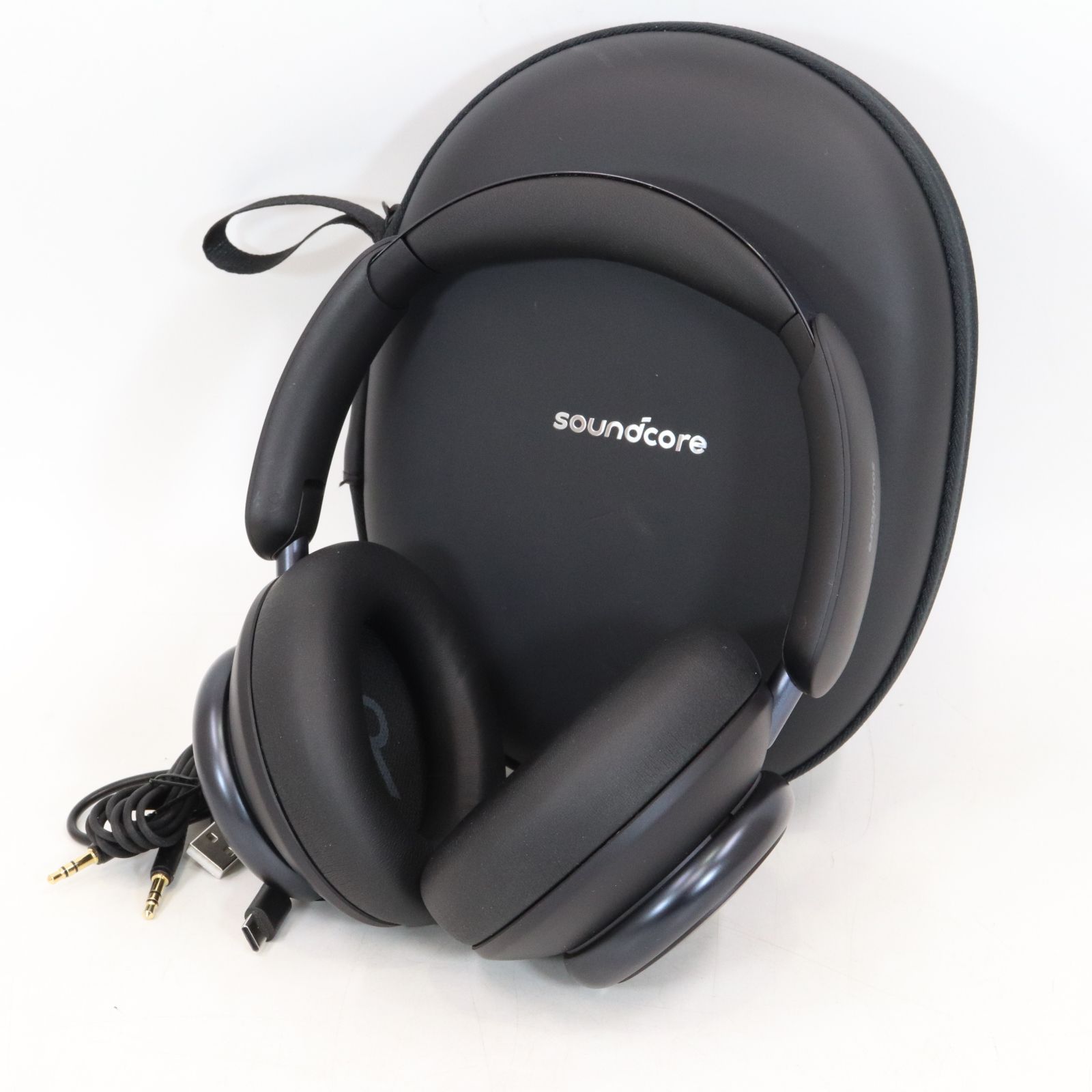 サウンドコア Space Q45 A3040 ワイヤレス ノイズキャンセリング ヘッドホン 黒 ブラック | 10875 YMR