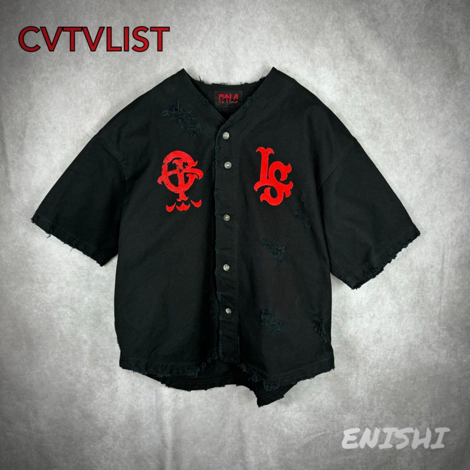 【CVTVLIST 】22AW Baseball Shirt ダメージ加工