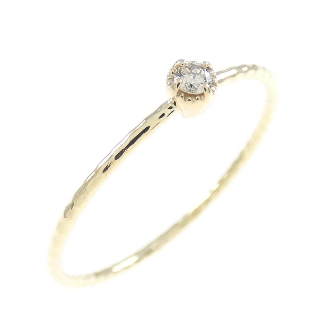 K10YG ダイヤモンド リング 0.03CT