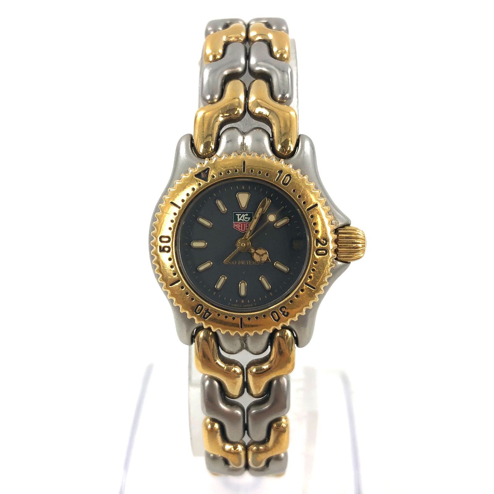 TAG Heuer タグホイヤー S95.208M QZ/SS 稼動品 グレー文字盤 セル