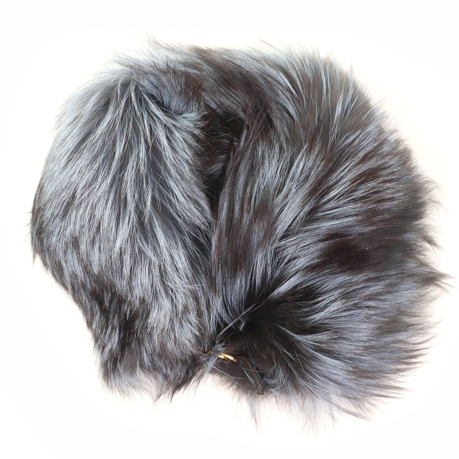極美品☆FENDI フェンディ フォックスファー レザー使い ティ