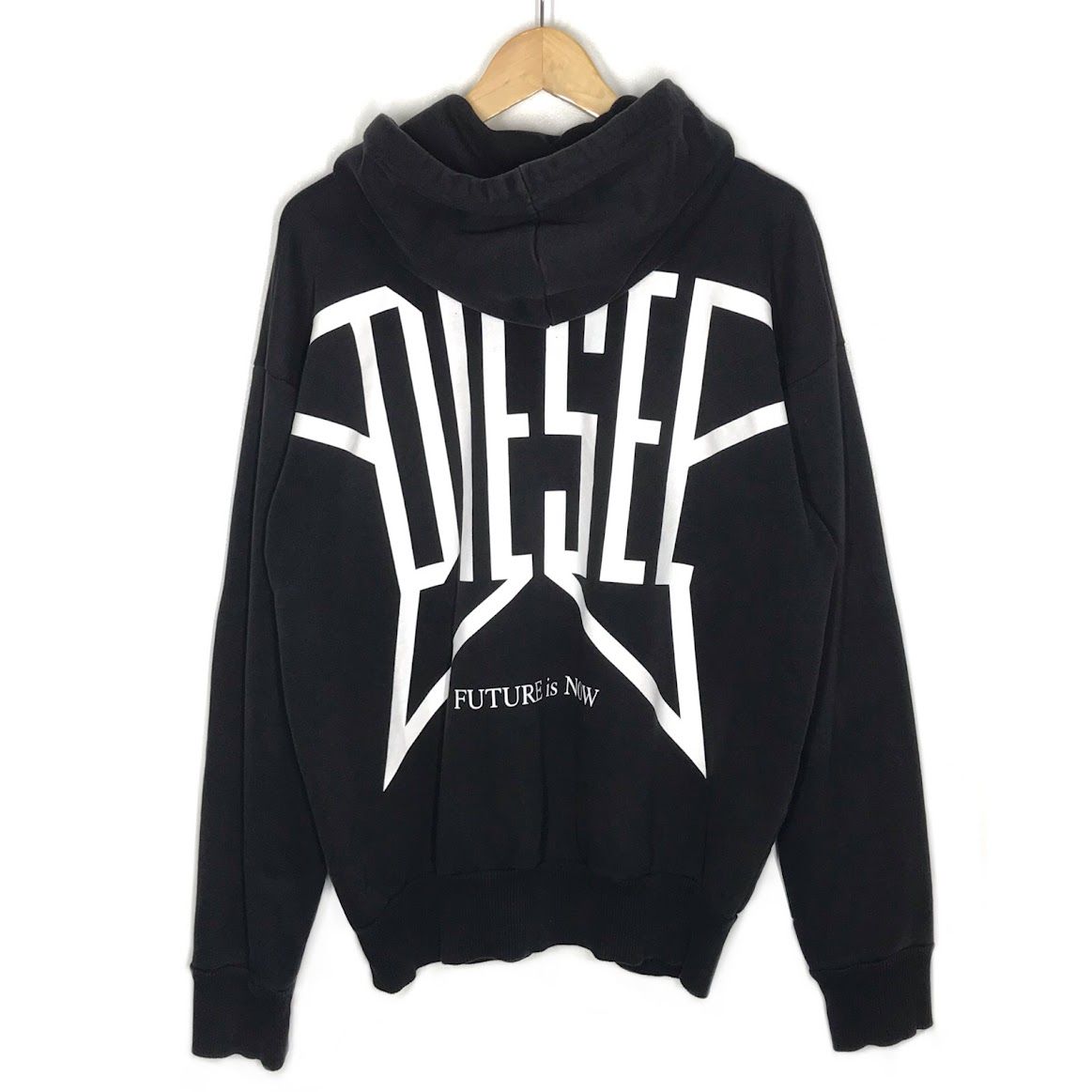 倉吉店 DIESEL ディーゼル パーカー バックグラフィックプリント ブラック サイズ S 102