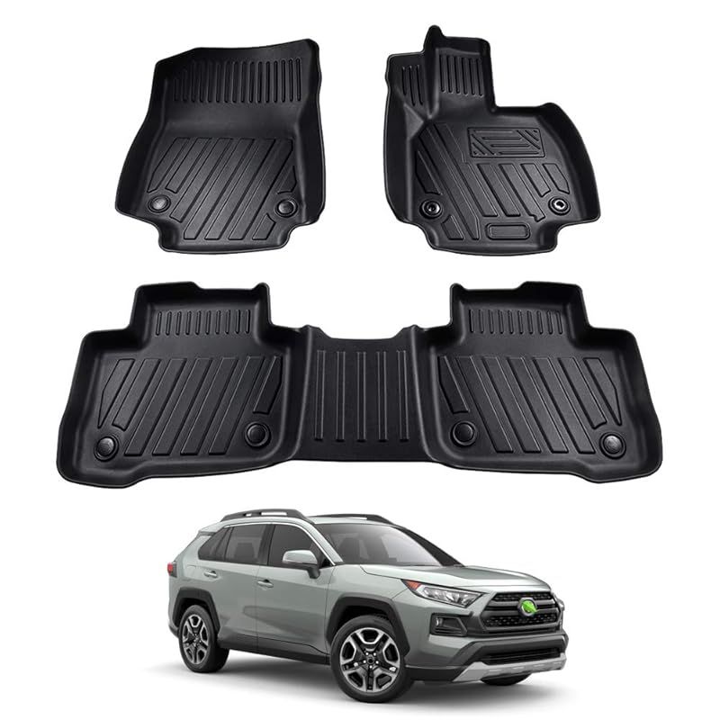 Cartist トヨタ RAV4 50系 フロアマット カーマット 2019.4-現行 3Dフロアマット 防水マット 滑り防止 セカンドマット 耐汚れ ガソリン車 ハイブリッド車対応 TPE素材 カスタムパーツ 車種専用設計 取付簡単 保護パーツ カー用品 3