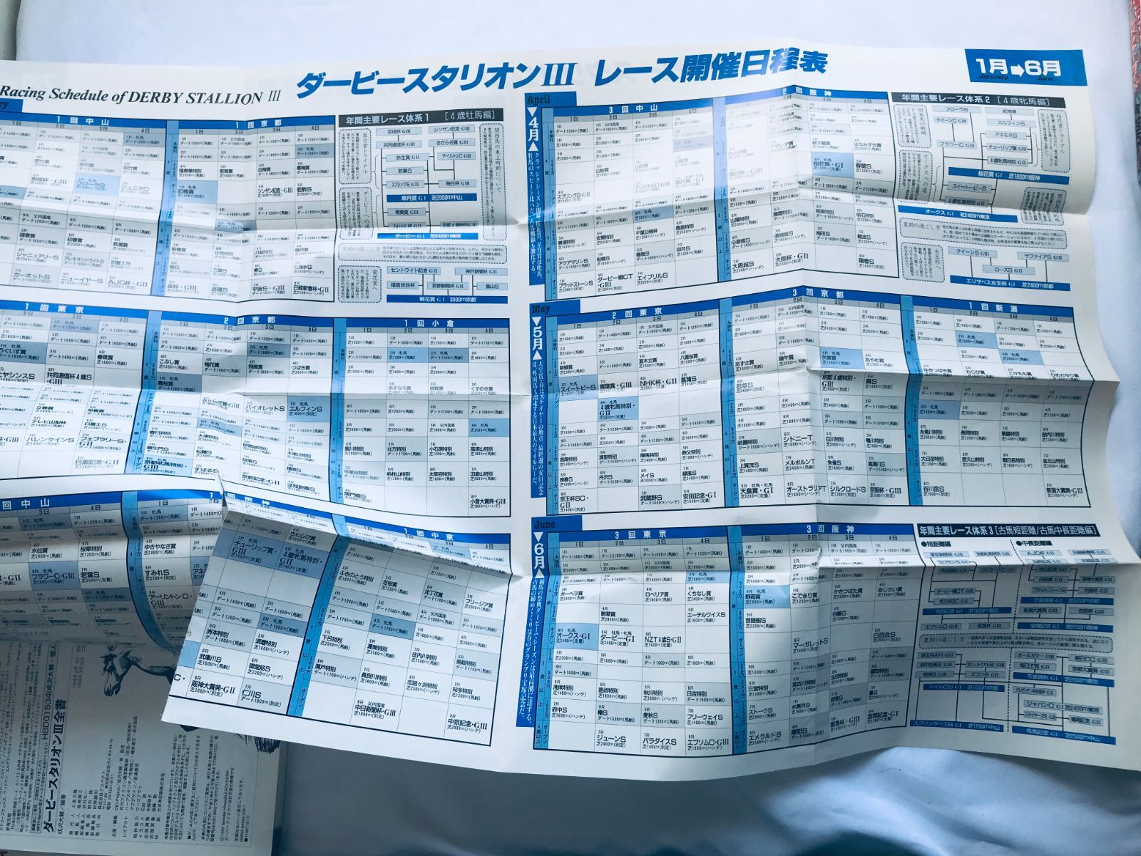 ダービースタリオンIII 3 全書 攻略本 ガイドブック 日程表 Derby 
