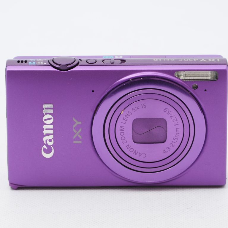 Canon キャノン IXY 430F パープル 美品 - デジタルカメラ
