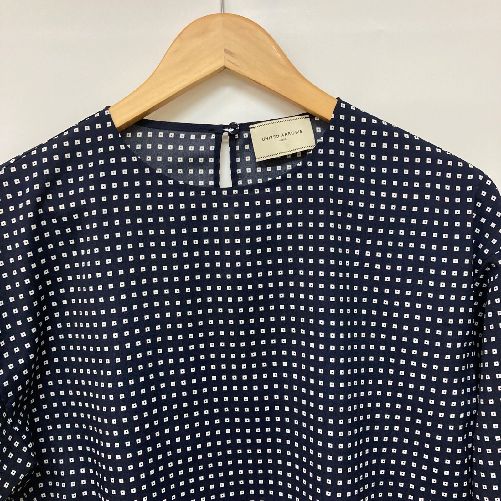 UNITED ARROWS ユナイテッドアローズ トップス 長袖 ブラウス ドット柄 