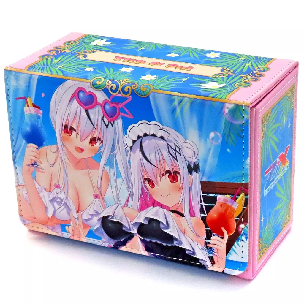 合皮製デッキケース「イース＆スイ」サマーリゾートVer. Z/X トレカアイテムくじ 合皮製デッキケースW イース&スイ デッキケース