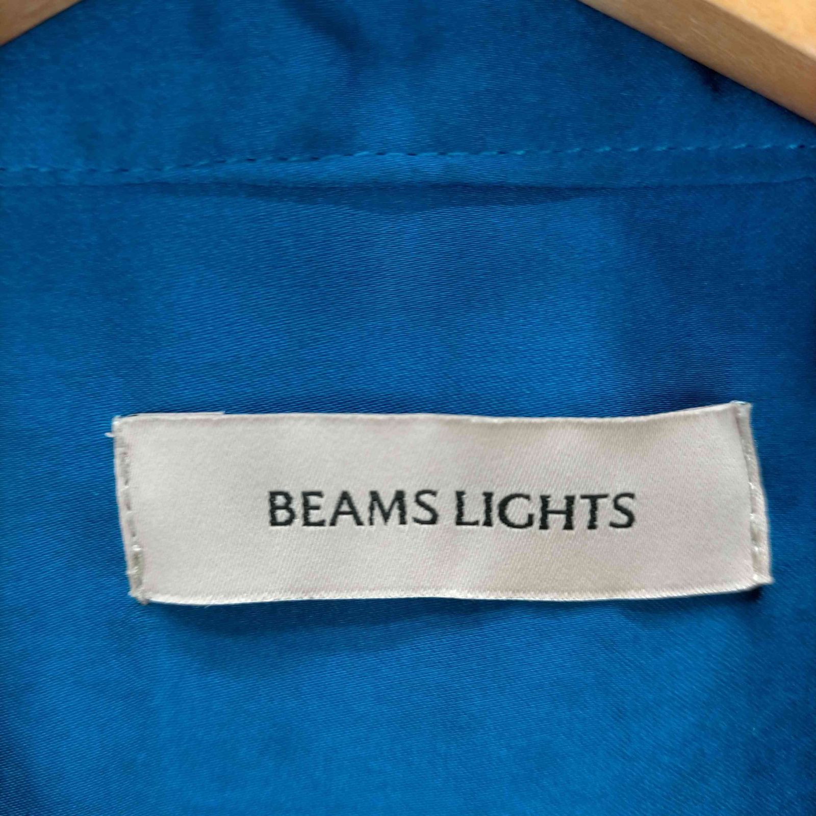 ビームスライツ BEAMS Lights サテン ボリュームスリーブ ワンピース ...