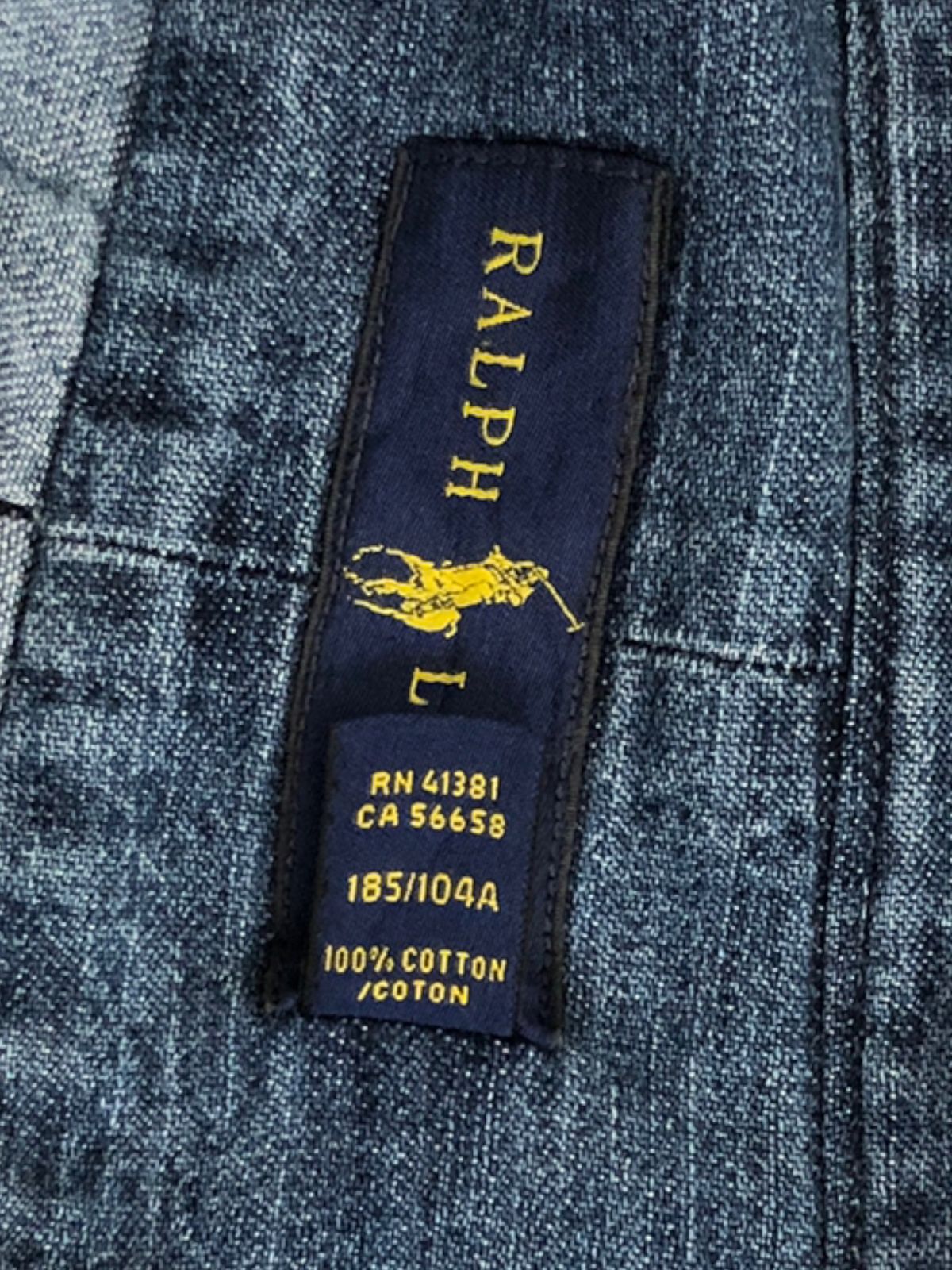 オンライン限定商品 RalphLaurenラルフローレンデニム長袖シャツL