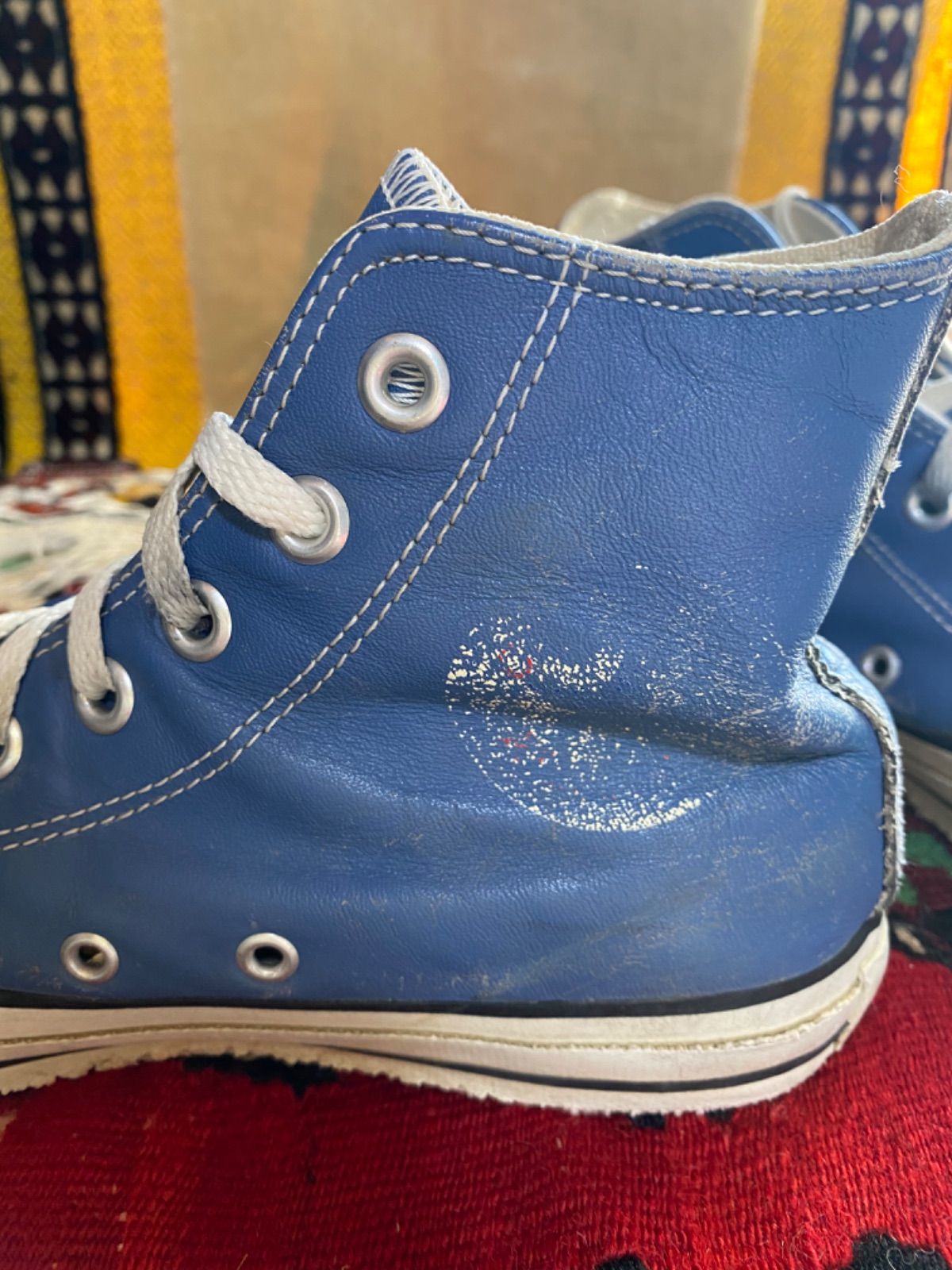 USA製【90's】converse ALLSTAR Hi レザー 古着 コンバース
