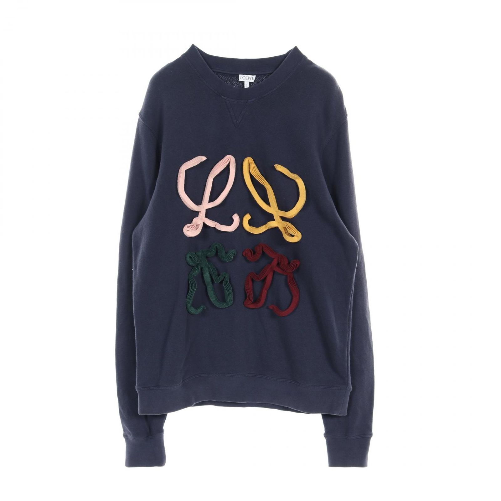 ロエベ LOEWE スウェット アナグラム コットン シルク パーカー|スウェット レディース Used A