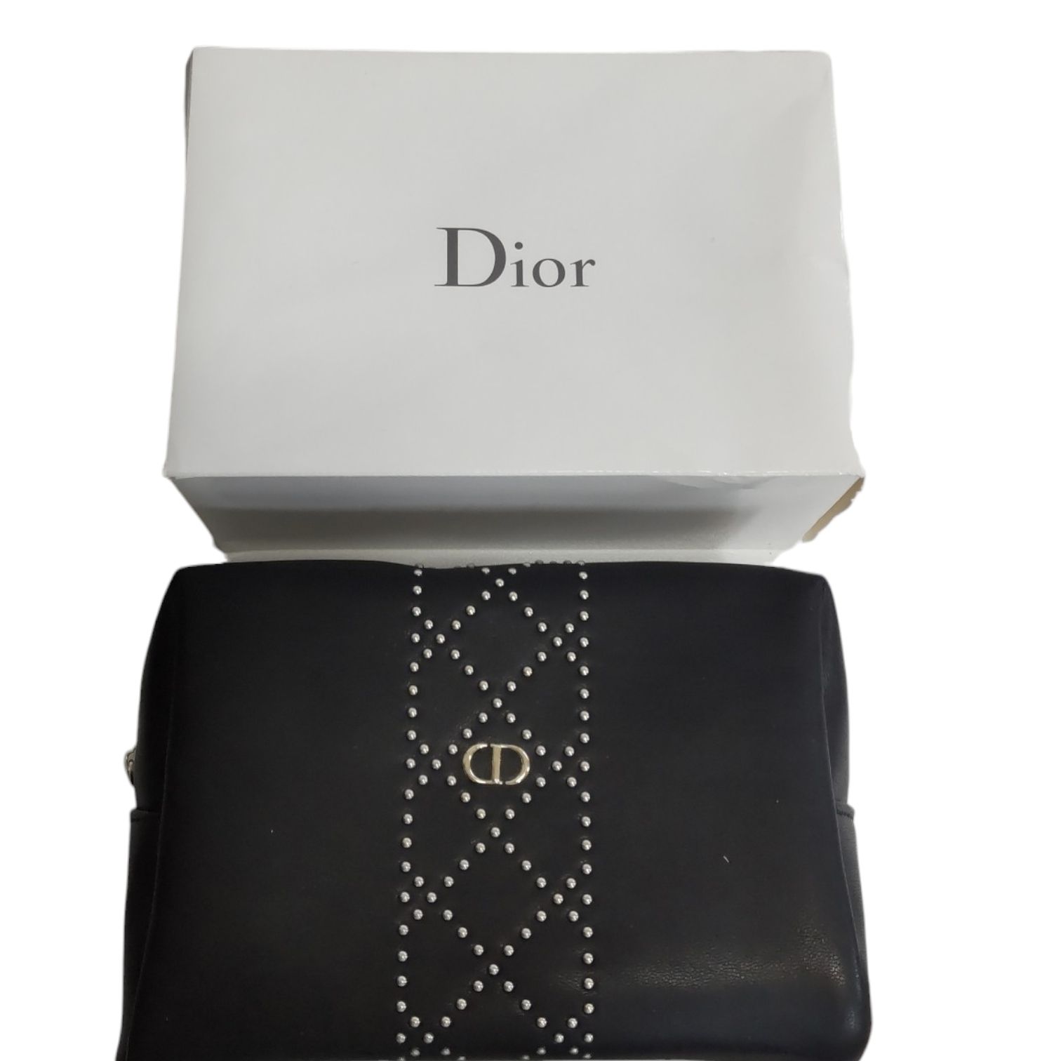 【中古品】Christian Dior ディオール ノベルティポーチ 中身無 ブラック アディクト クリスマス オファー2018 L57530RK