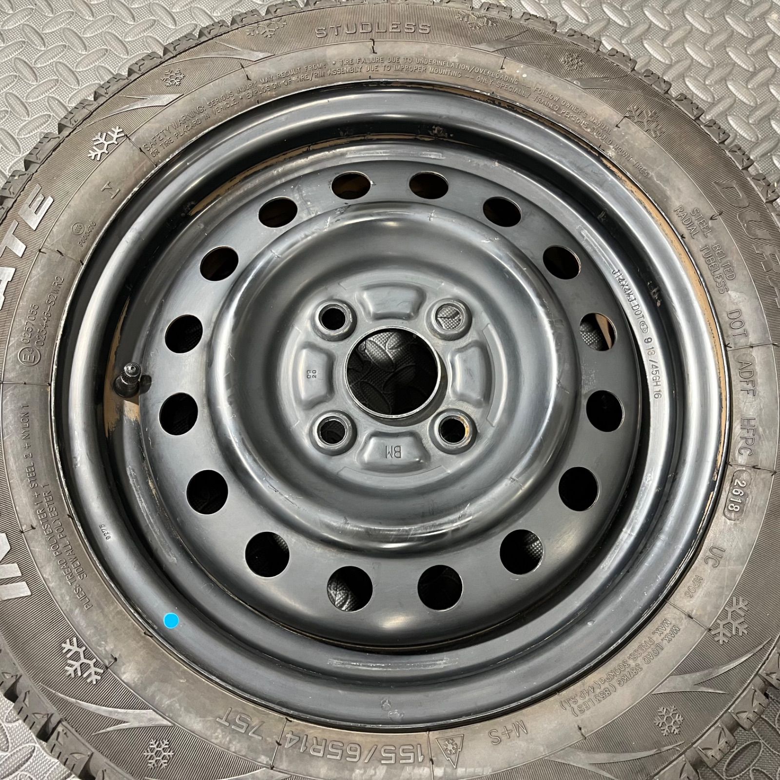 18年 155 65R14 インターステート デュレーション30 スズキ ワゴンR スペーシア スマイル スタッドレスタイヤ 1068Y