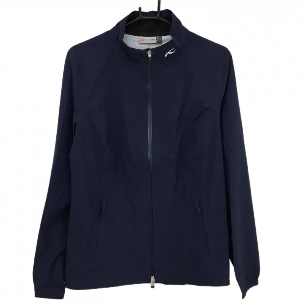 【超美品】チュース ジャケット ネイビー ナイロン100％ シリコンロゴ レディース 40/L ゴルフウェア KJUS 超美品】チュース ジャケット ネイビー ナイロン100％ シリコン