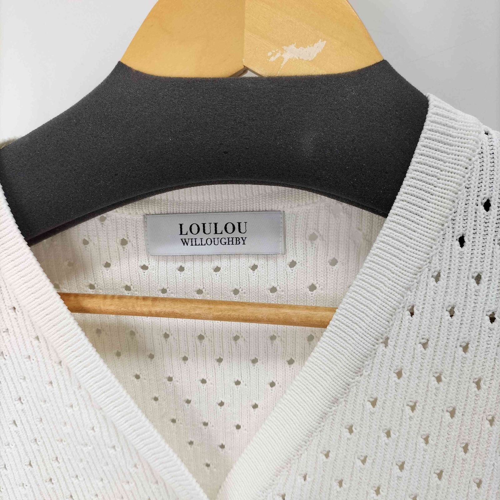 LOULOU WILLOUGHBY(ルルウィルビー) アイレットポインテールカーディガン レディース JP 中古 古着 1105 allureville｜【LOULOU WILLOUGHBY】アイレットポインテール