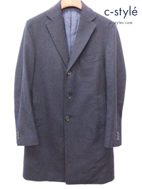 EDIFICE　エディフィス　ピーコート　ウール ネイビー　M MADE IN JAPAN製 EDIFICE ウールカシミヤジャケット ネイビー 38
