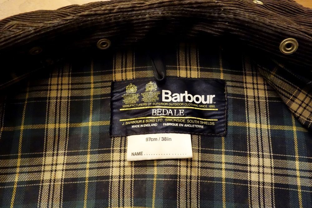 Vintage Barbour BEDALE 1986年イギリス製 ビンテージ 4つポケ 2ワラント フード付き C38 美品