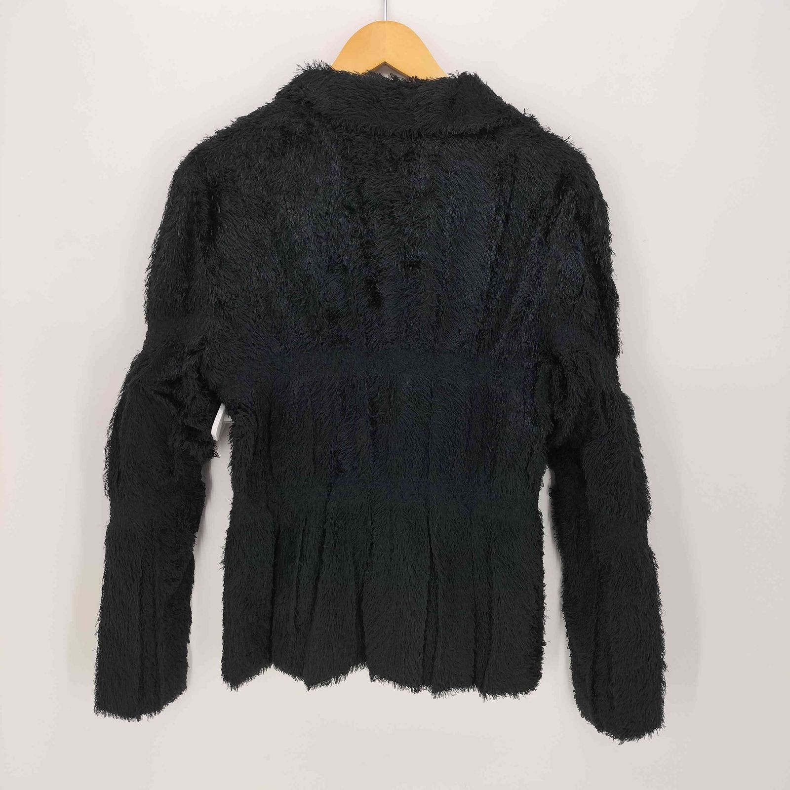 美品イッセイミヤケmeシャギージャケット☆ イッセイミヤケ ISSEY MIYAKE シャギー 3Bテーラードジャケット