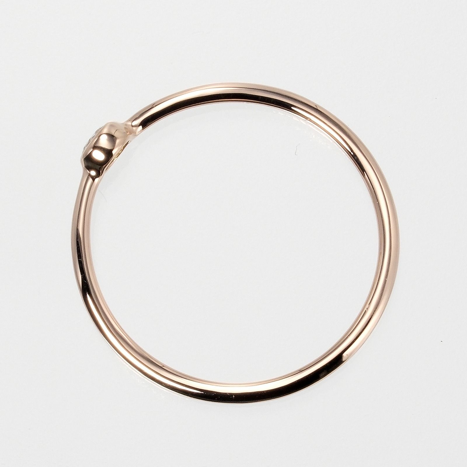 TIFFANY&Co.】ティファニー ウェーブ シングルロウ K18ピンクゴールド