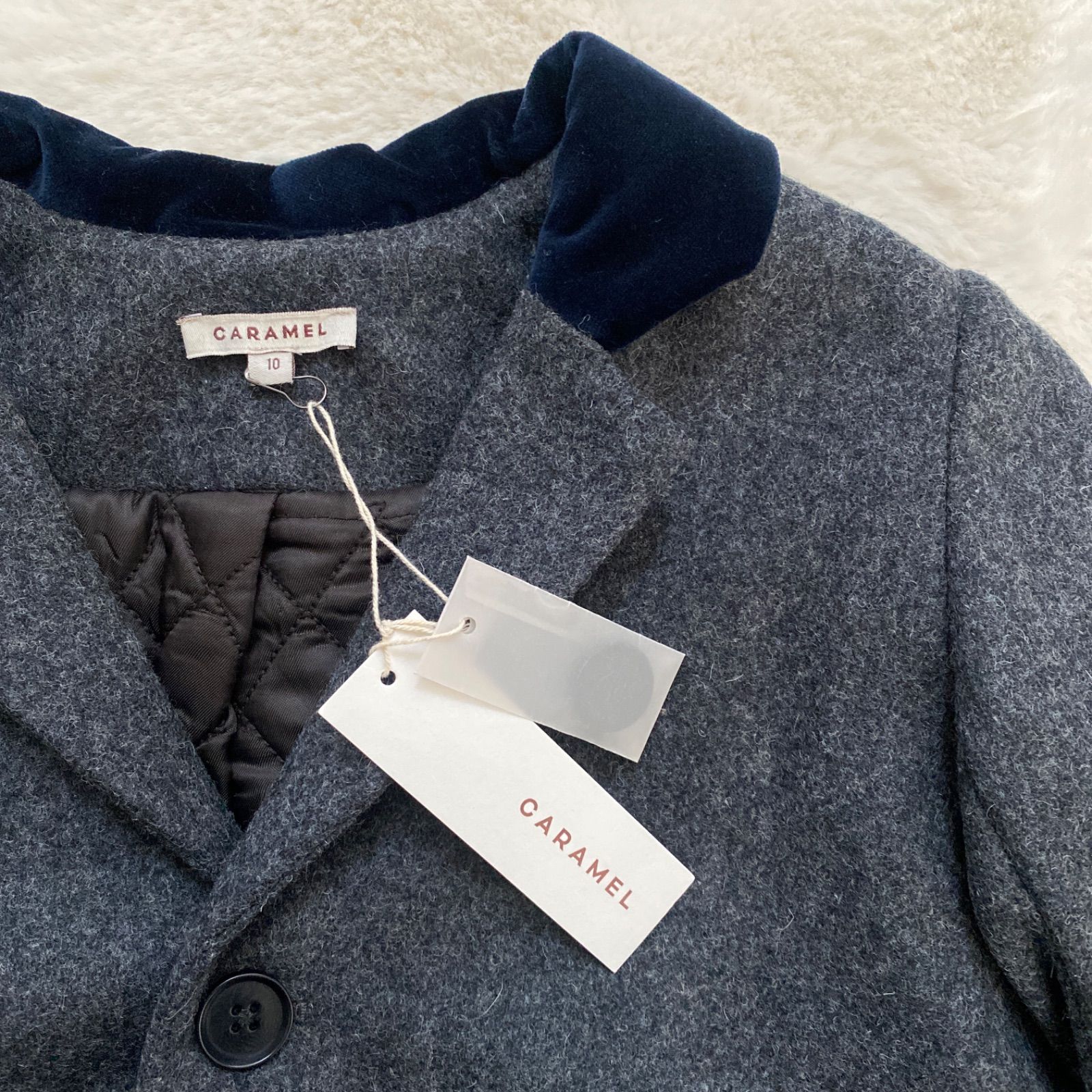 コート caramel BEAR COAT, CHARCOAL MELTON caramel ＊ BEAR COAT, CHARCOAL MELTON - メルカリ