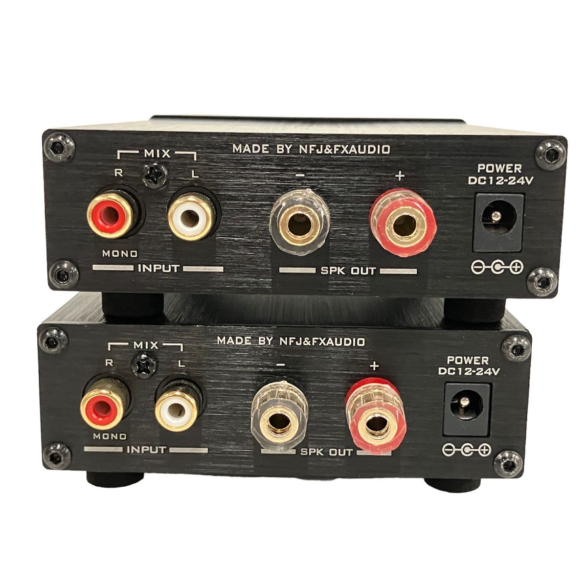 FX-AUDIO- FX-1001J モノラル パワーアンプ 2台セット ブラック オーディオ 音響機器 中古 美品 B9124721 - メルカリ