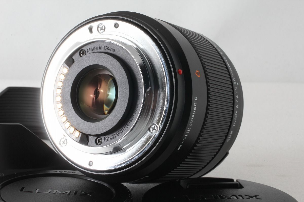 パナソニック Panasonic LEICA DG SUMMILUX 9mm F1.7 ASPH. H-X09 付属品完備 元箱◇45137