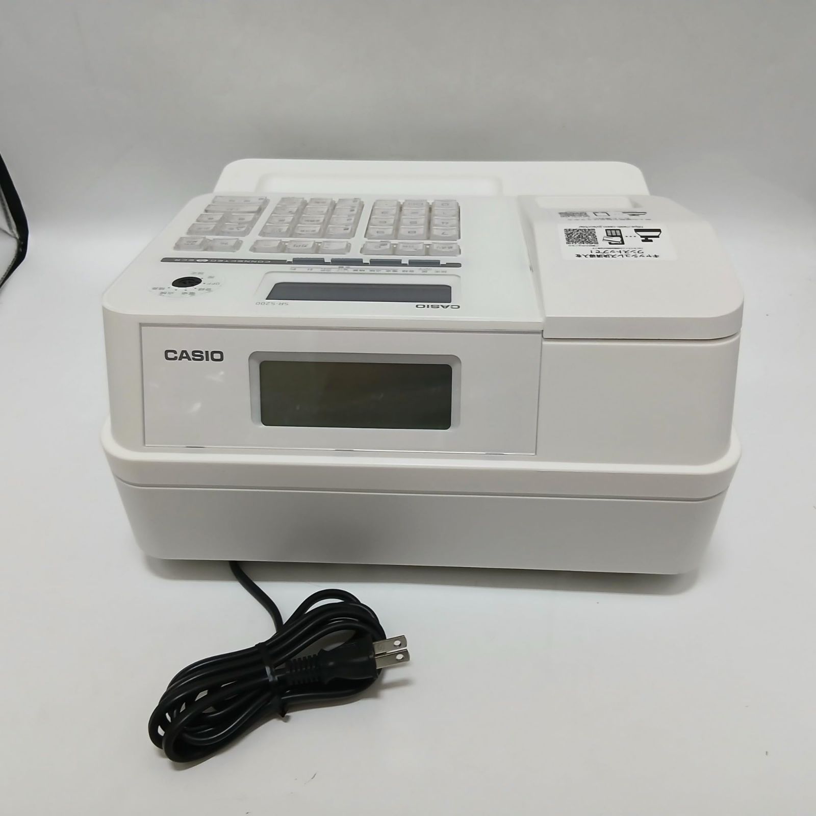 No.3785 CASIO カシオ 電子レジスター レジスター 業務用 バックライト付き 液晶 Bluetooth対応 インボイス 軽減税率 複数税率 対応 適格簡易請求書 データバックアップ機能 4部門 ホワイト SR-S200-EX-WE MARWIL-DEMENAGEMENTS_CH