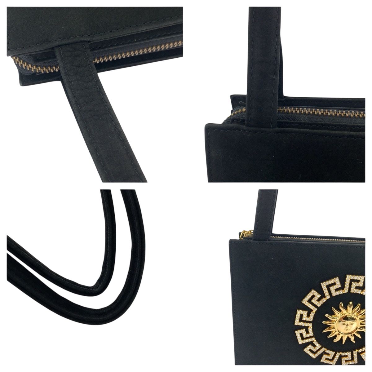 ✨美品 ジャンニヴェルサーチ サンバースト ゴールド金具 レザー