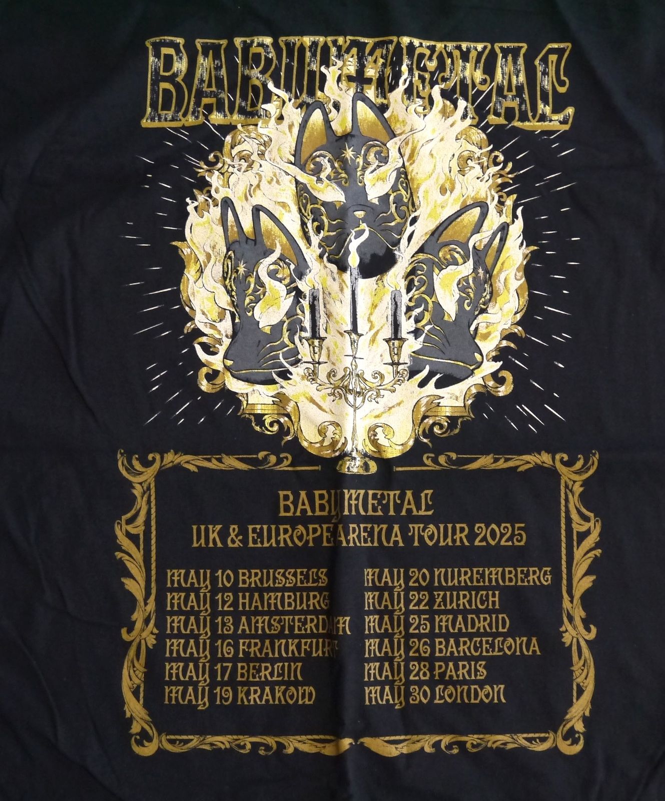 BABYL KON! KON! TEE XL (UK&EUツアー限定) BABYMETAL KON! KON! TEE XL (UK&EUツアー限定)