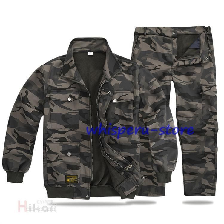 防寒着 上下セット メンズ 迷彩服 サバゲー 上下 セットアップ