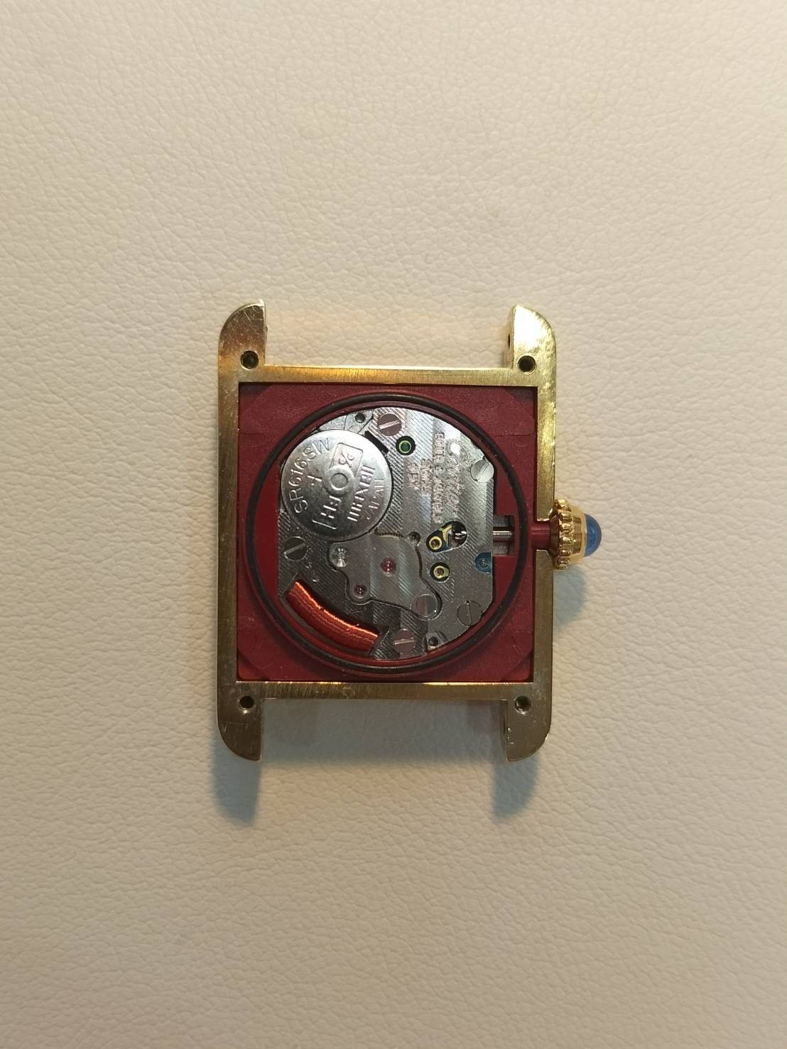 カルティエ マストタンク SM 5057001 クォーツ Cal.057 SV925 革 純正D  