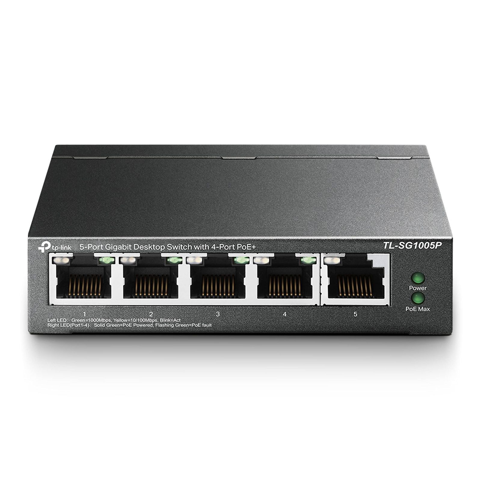 5ポート_2. 4*PoE 65W_単品 TP-Link スイッチングハブ ギガ 5ポート PoEハブ 4x PoE対応 全体最大56W アンマネージ 5 TL-SG1005P