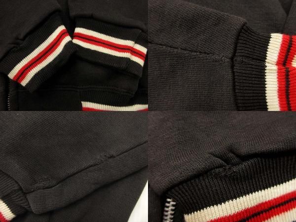 スペシャル！　50s 黒　ブラックフルジップスウェット　ビンテージ　リブライン ヴィンテージ VINTAGE UNKNOWN 50s 60s フルジップ スウェット