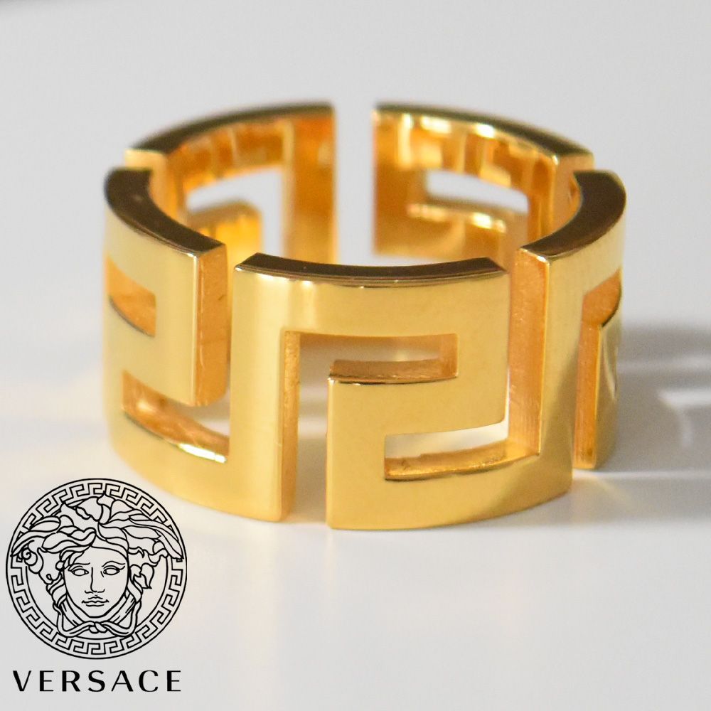 VERSACE メデューサ グリーク リング メンズ 指輪 ゴールド 新品未使用