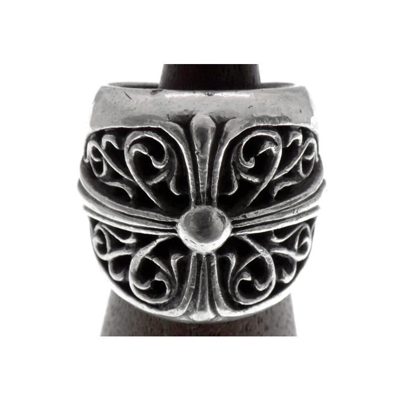 クロムハーツ CHROME HEARTS CLASSIC OVAL クラシックオーバル クロス リング シルバー s4731