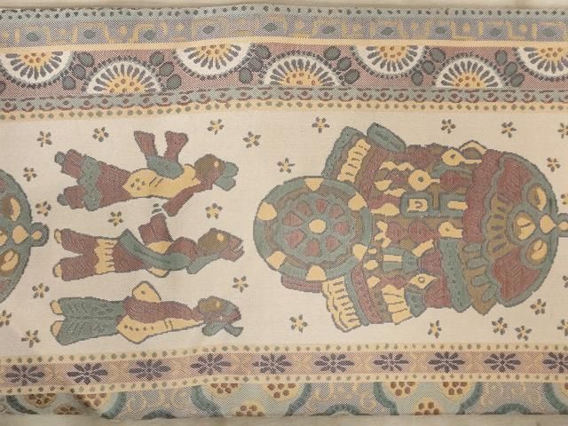 平和屋着物◎九寸名古屋帯 人物花文 正絹 逸品 AAAX7867dt - メルカリ 