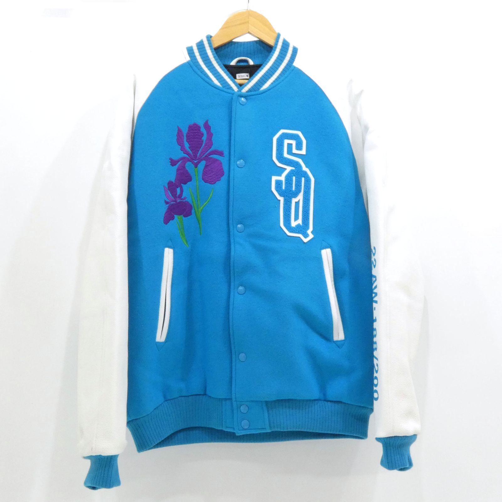 小牧店】SEQUEL シークエル 22AW VARSITY JACKET スタジャン SQ-22AW-JK-096 ブルー サイズ：XL  【I096-1010】 - メルカリ