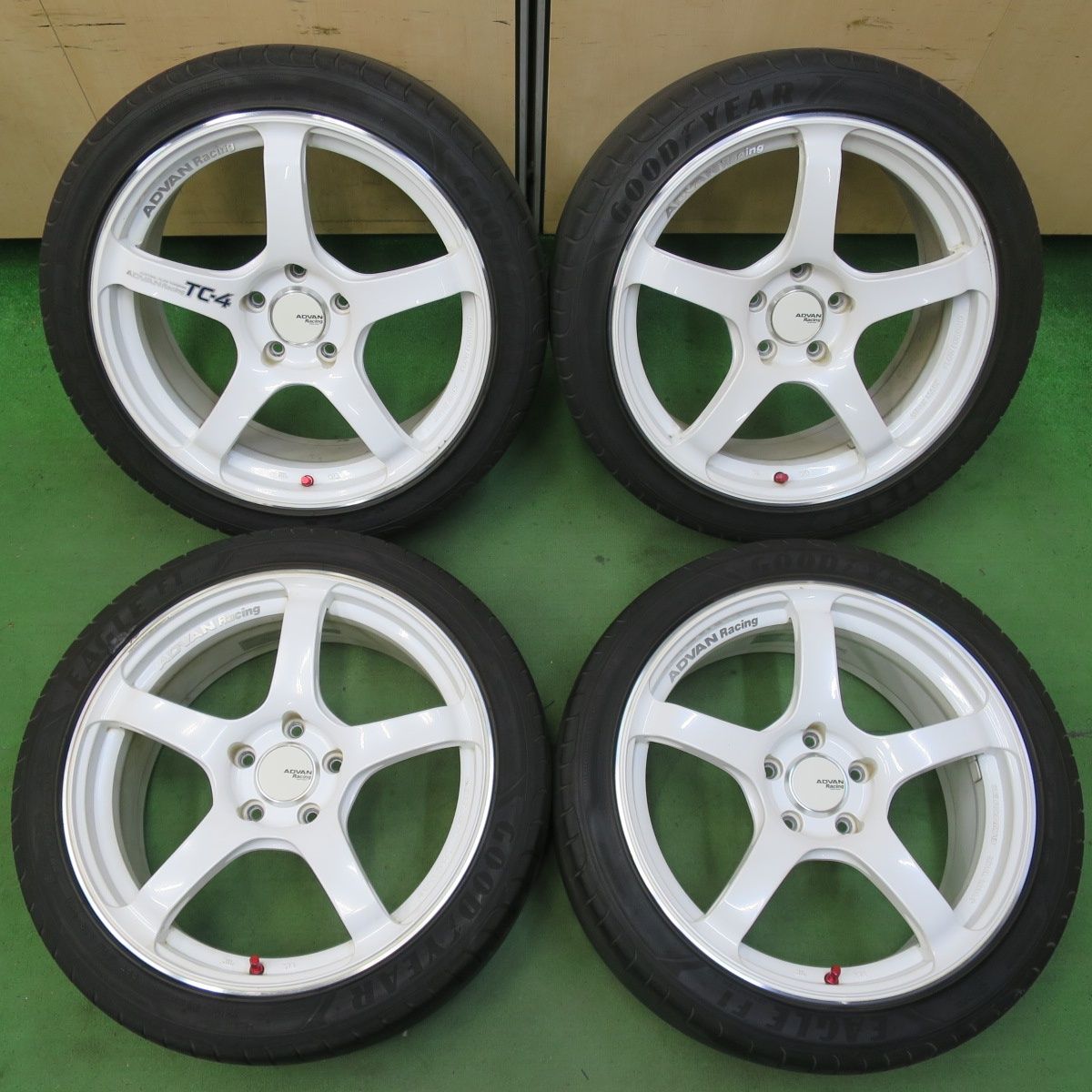 4本価格 ADVAN Racing TC-4 235|40R18 グッドイヤー イーグル F1 アシンメトリコ2 18インチ アドバン レーシング PCD114.3|5H 5051719イノ