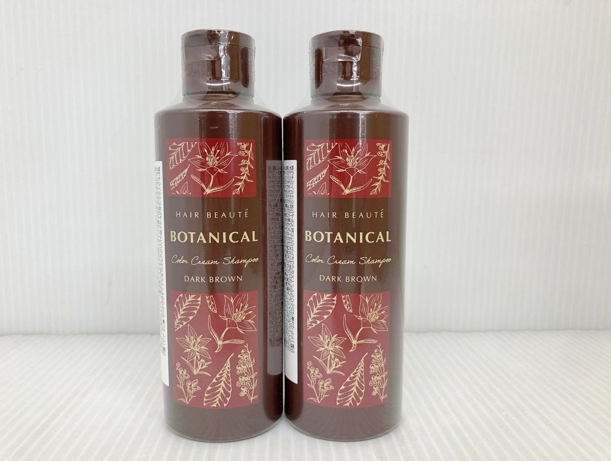 未開封 ヘアボーテ ボタニカルカラークリームシャンプー ダーク
