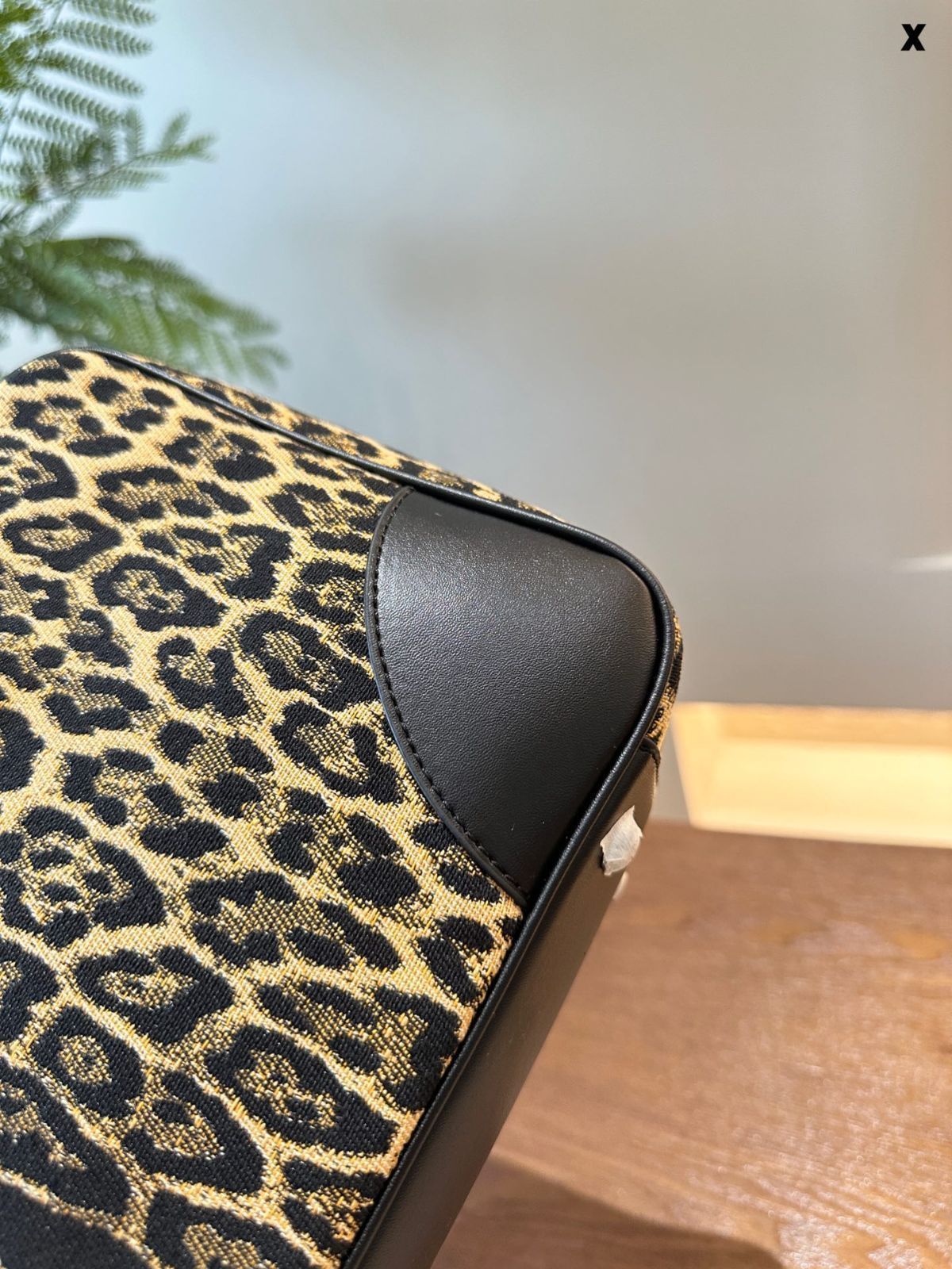 豹紋 公文バッグ