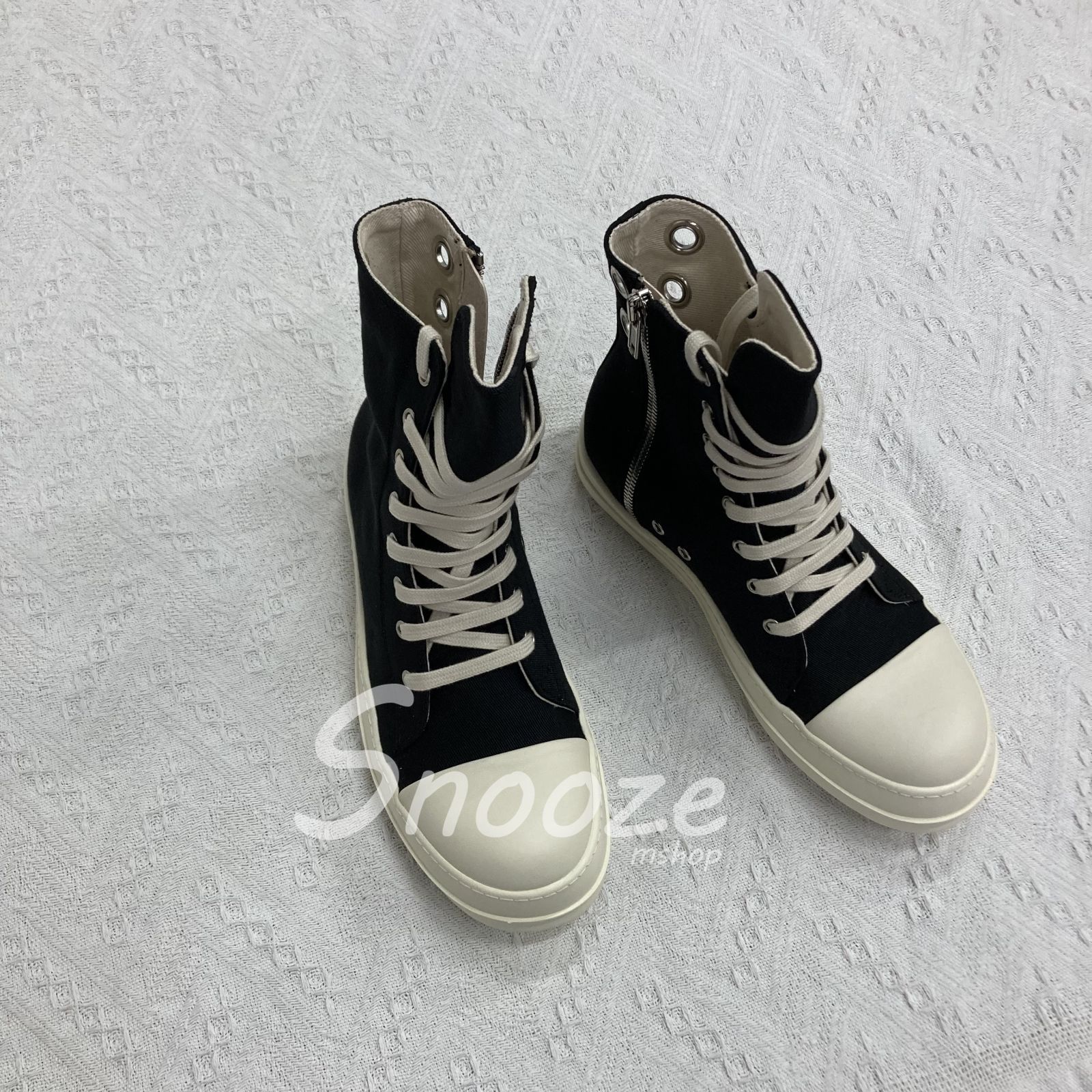 美品 Rick owens drkshdw Ramones ハイカットスニーカー - メルカリ