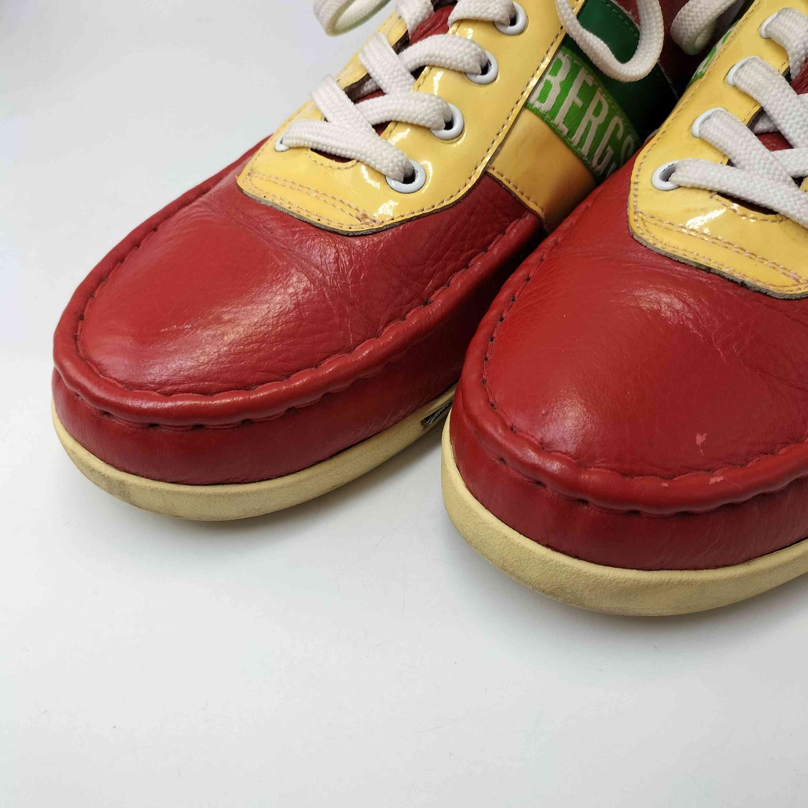 DIRK BIKKEMBERGS(ダークビッケンバーグ) ラスタカラー レザー パテンド 切替 ローカット スニーカー メンズ EUR：43 【中古】【ブランド古着バズストア】 ダークビッケンバーグ DIRK BIKKEMBERGS ラスタカラー レザー パテンド