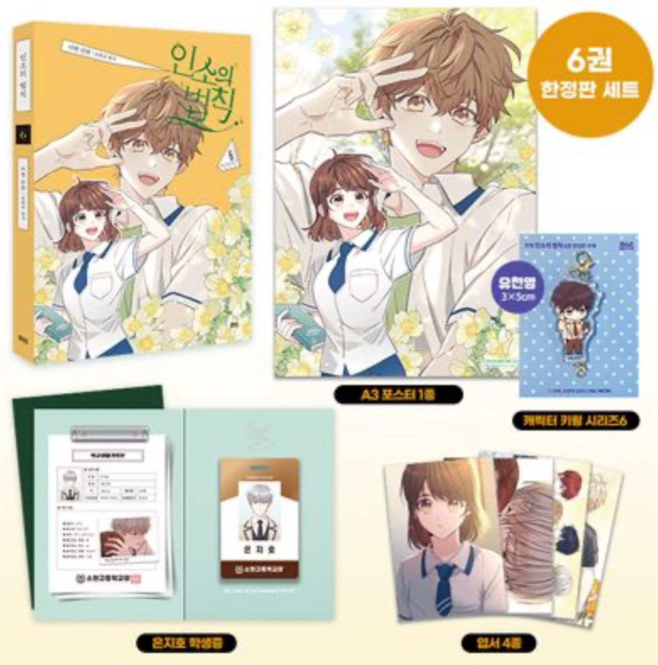 韓国版 漫画 限定版 ネット小説の法則 6巻 初版 単行本 グッズ付き piccomics