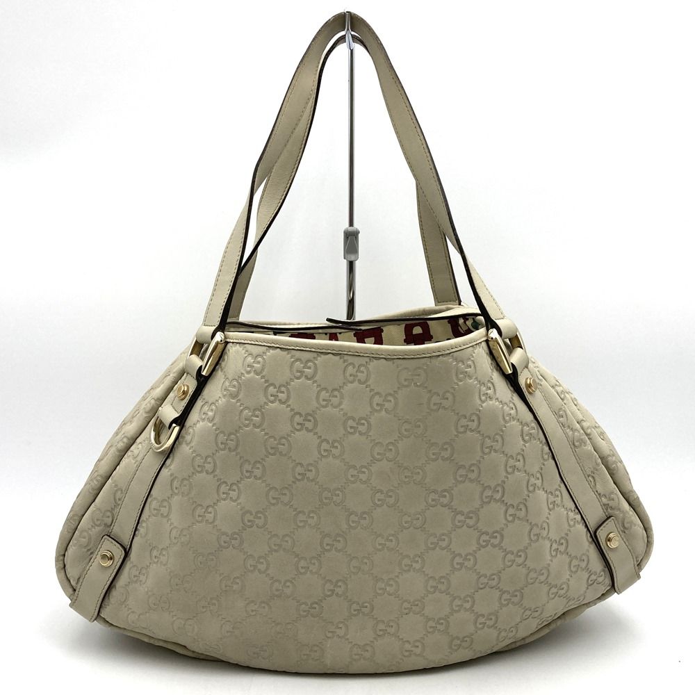 GUCCI グッチ 130736 アビー トートバッグ ベージュ グッチシマレザー 