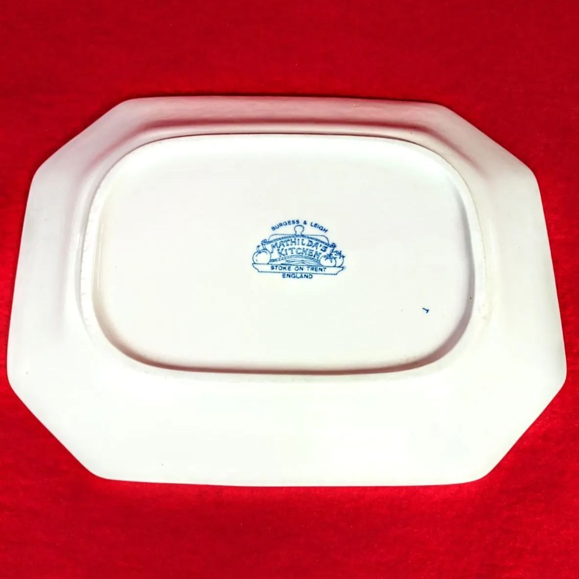 美品】英バーレイ社 Burleigh 角皿 スクエアディッシュ マチルダ