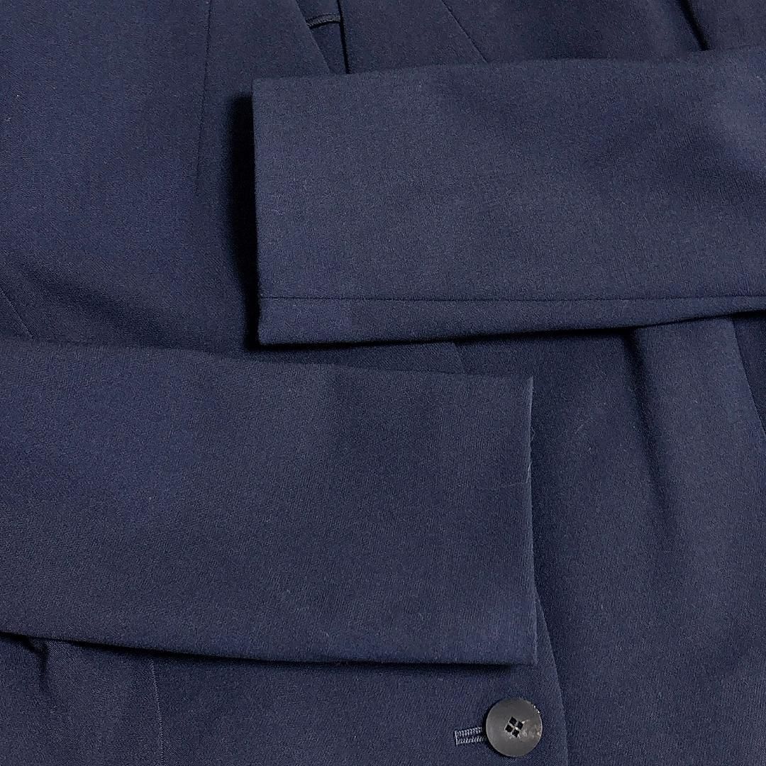 EPOCA ノーカラージャケット 薄肩パット 40 ネイビー NICORILABO_COM