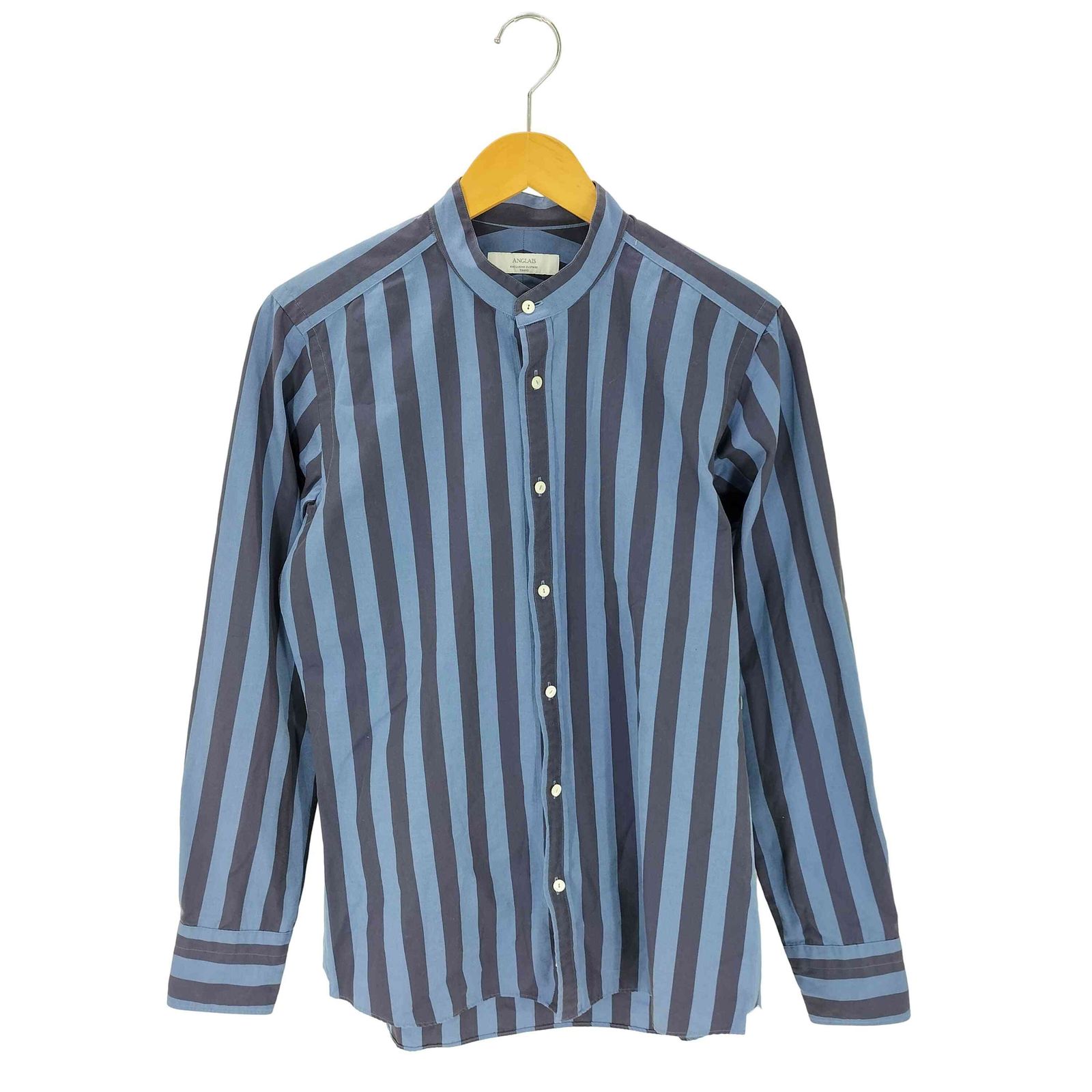 ユーズドフルギ USED古着 ANGLAIS スタンドカラーシャツ メンズ import：L 
