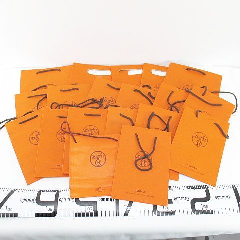 HERMES ショッパー袋 オレンジ HERMES ショップ袋 オレンジ - メルカリ