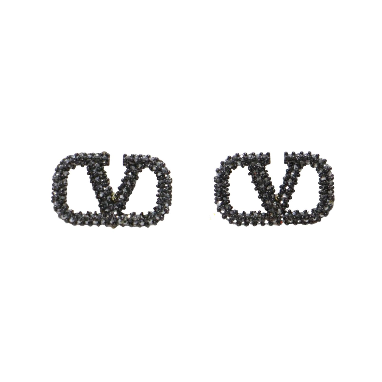 VALENTINO GARAVANI ヴァレンティノ ガラヴァーニ ピアス ブラック 黒  