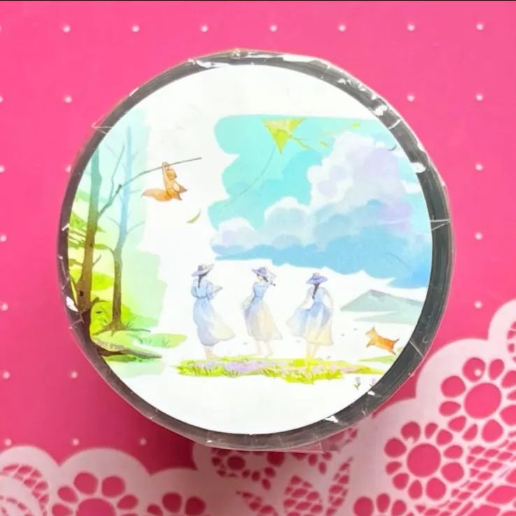 水晶 6.5cm×5m 100cm|loop 旷野的风 海外マスキングテープ 海外マステ 風景